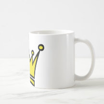 golden crown icon mugs