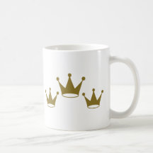 Golden crowns mug