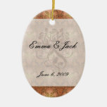 golden damask ornament