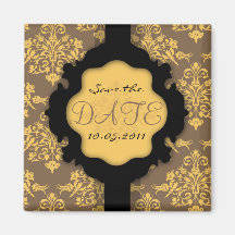 Golden Damask SD Magnet 2