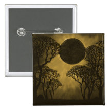 Golden Dark Forest Eclipse Button