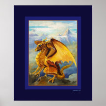 Golden Dragon Print