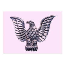 Golden Eagle on Pale Pink, Lilac, Mauve Background Business Cards