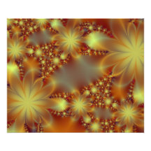 Golden flower lights photo