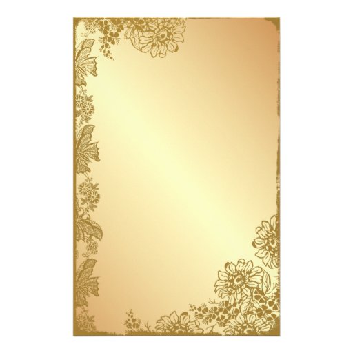 Golden Garden Stationery Design