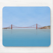 Golden Gate Bridge: 3D Model: Mouse Mat