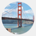 Golden Gate Bridge And Fort Point In San Francisco Stickers