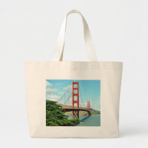 Golden Gate Bridge In San Francisco Canvas Bags