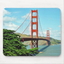 Golden Gate Bridge In San Francisco Mousepads
