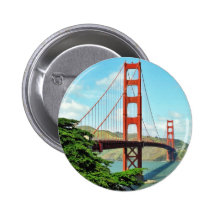 Golden Gate Bridge In San Francisco Pins