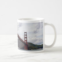 Golden Gate Bridge In San Francisco Seen From Fort Mug