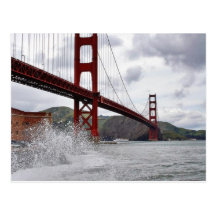 Golden Gate Bridge In San Francisco Seen From Fort Postcard
