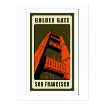 Golden Gate Bridge Post Card