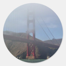 Golden Gate Bridge Round Sticker