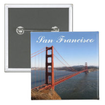 Golden Gate, San Francisco Button