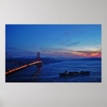 Golden Gate Sunset. Posters