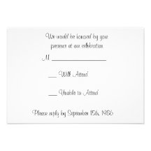 Golden Gate with Orange Flowers Wedding RSVP Cards Custom Announcements