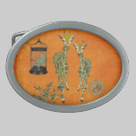 Golden Giraffes Monogram Belt Buckle belt buckles