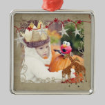 Golden Giraffes  Starry Night Photo Ornament ornaments