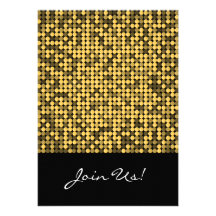 Golden Glam 5x7 Invitation