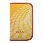Golden Glow Abstract Design Folio Planner