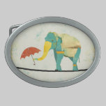 Golden Graceful Elephant Belt Buckle belt buckles