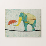 Golden Graceful Elephant Puzzle puzzles