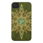 Golden Green Aum Star Case-Mate iPhone 4 Case