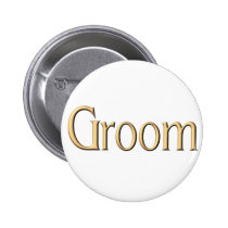 Golden Groom button buttons