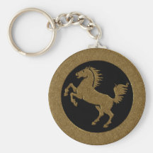 GOLDEN HORSE KEYCHAINS