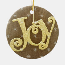 Golden Joy Christmas Ornament