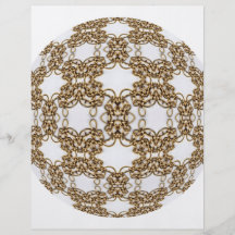 Golden Knotwork Kaleidoscope Mandala Flyer