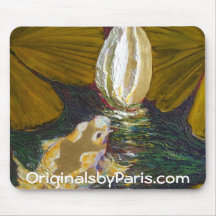 Golden koi and Lilly Pond Mousepad