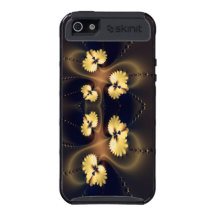 Golden Leaf Fractal iPhone 5 Covers