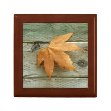 Golden Leaf Jewelry Boxes