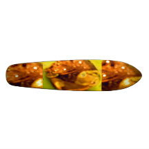 Golden Leaves Custom Skate Board
