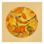 Golden Leaves Personalized Invitation