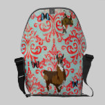 Golden Llama Damask Butterfly  Messenger Bag messenger bags