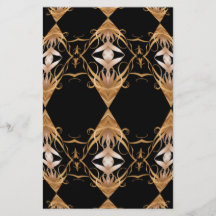 Golden Locks Kaleidoscope Mandala Custom Flyer