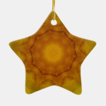 Golden Mandala Christmas Ornaments