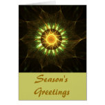 Golden mandala greeting cards