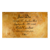 Golden Marbled Business Card