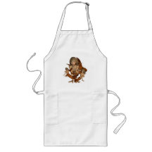 Golden Mermaids Long Apron