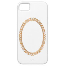 Golden Mirror Frame Template - Add your TXT or IMG iPhone 5 Covers