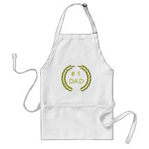 Golden Number 1 Dad Apron