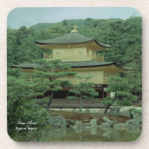 Golden Pavilion Cork Coaster (2)