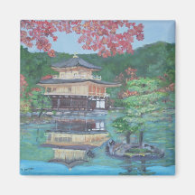 Golden Pavillion in Kyoto Magnets