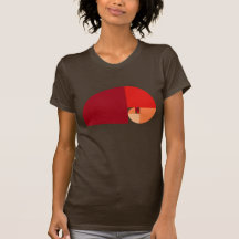 Golden Ratio, Fibonacci Spiral Tee Shirts