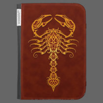Golden Red Tribal Scorpion caseable cases