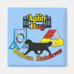 Golden Retriever Agility Dog Gifts Magnets